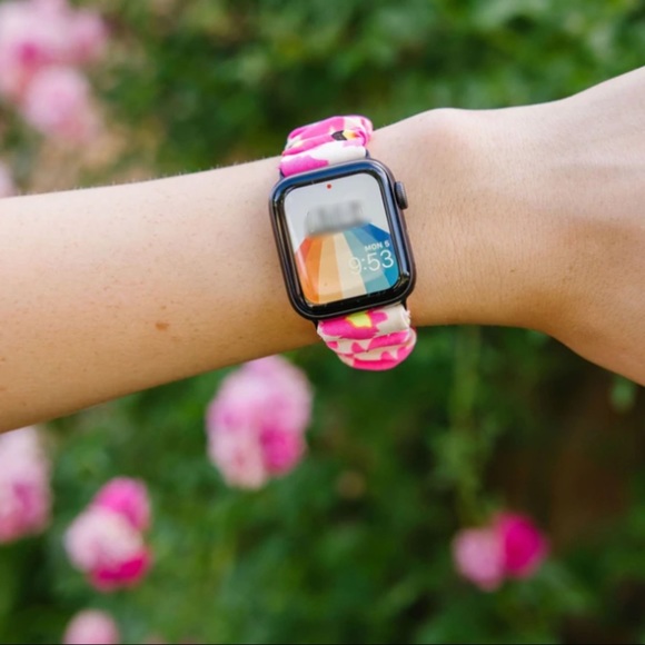 Apple Watch Band Hot Pink Floral NWT - Picture 5 of 6